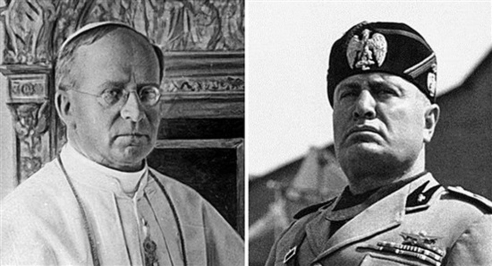 Pius XI served as pope from 1922-1939 and supported the Fascist regime with certain stipulations. Benito Mussolini was Italy’s prime minister from 1922–43 and achieved notoriety as a Fascist dictator. 